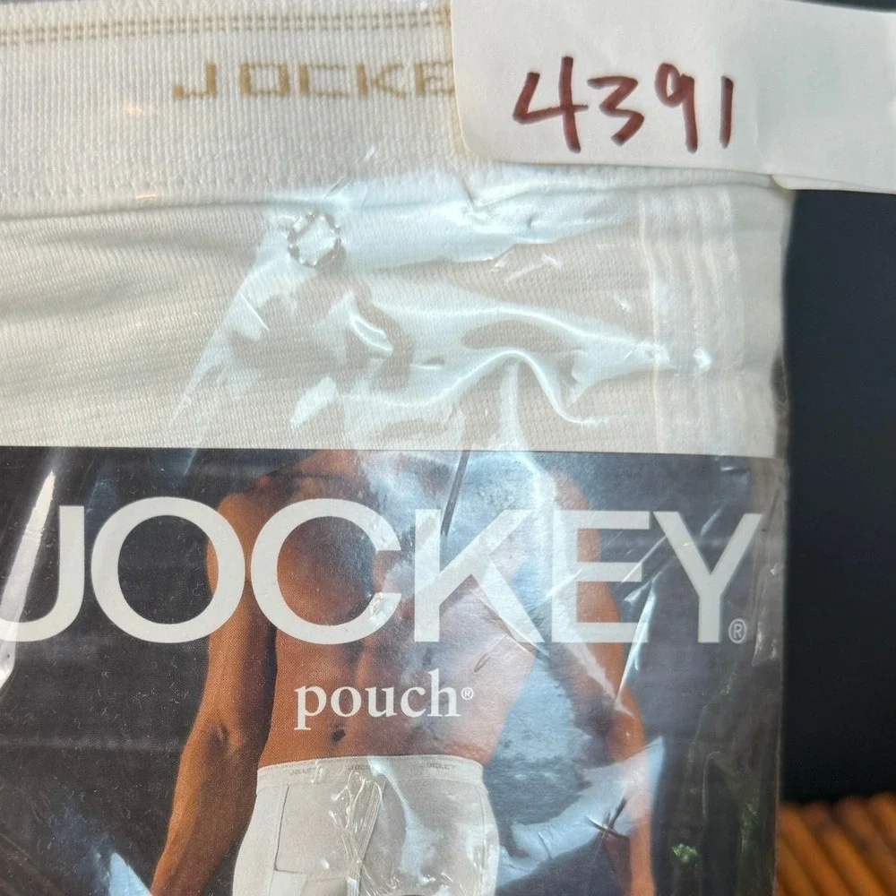 Vintage 1999 Jockey Pouch Full Rise Briefs White 3-Pack Large 1030/100 Mens